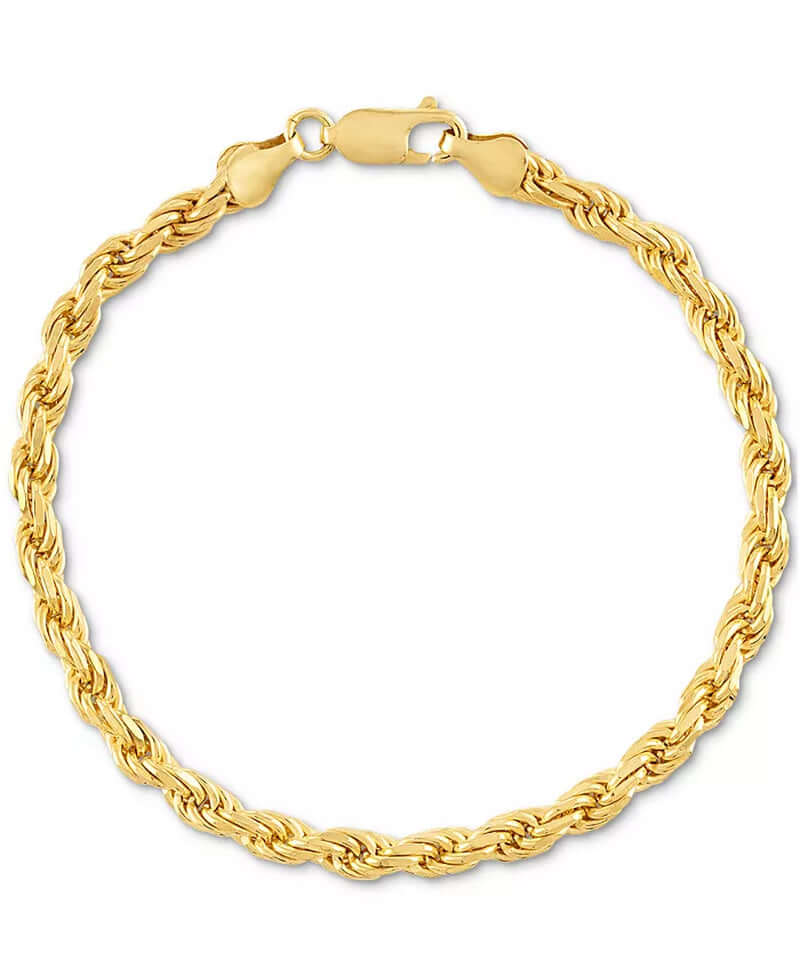 2-Pc. Set 22" Rope Link Chain Necklace & Matching Bracelet, Created for Macy'S